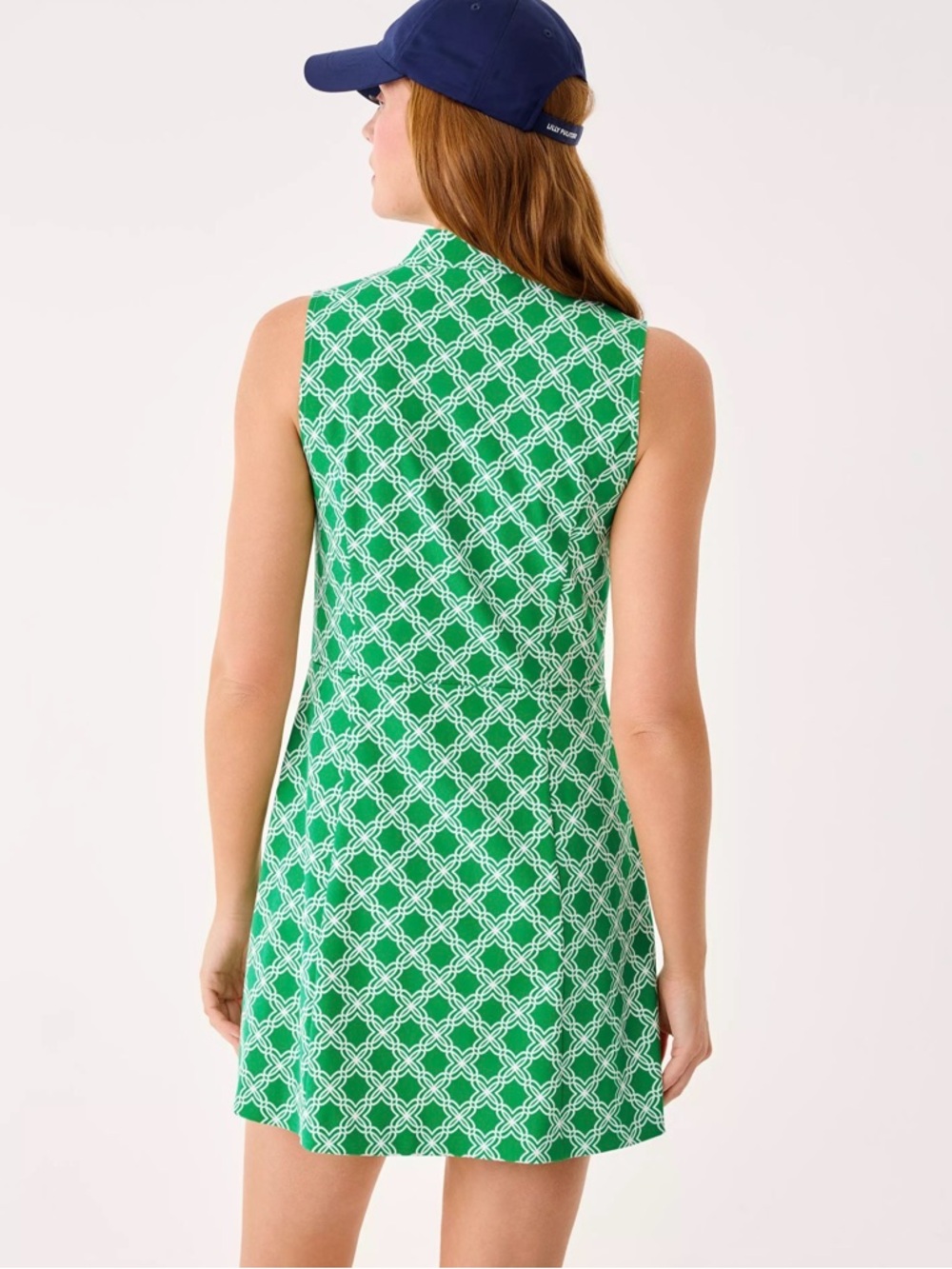 NWT Lilly Pulitzer 14 UPF 50+ Luxletic Catarina Ruffle Dress “Bamboo Green” - Picture 5 of 9